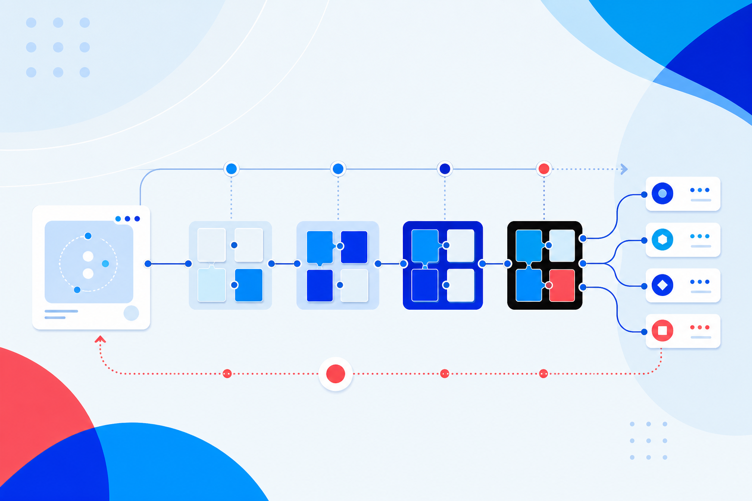 Staged rollout plan connecting a unified payment API